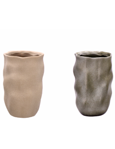 VASO 107344 ROCK CERAMICA 14X25CM ASSORTITO