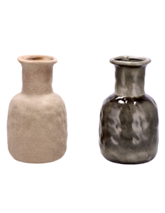 VASO 107345 ROCK CERAMICA 13X22CM ASSORTITO