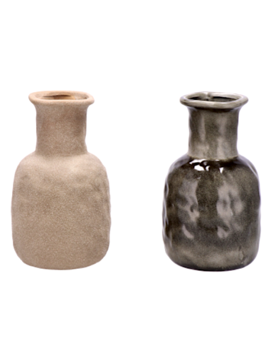 VASO 107345 ROCK CERAMICA 13X22CM ASSORTITO