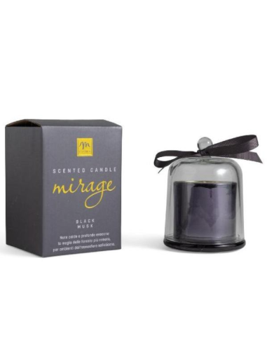 CANDELA PROFUMATA 19878 BLACK MUSK 110GR CAMPANA VETRO