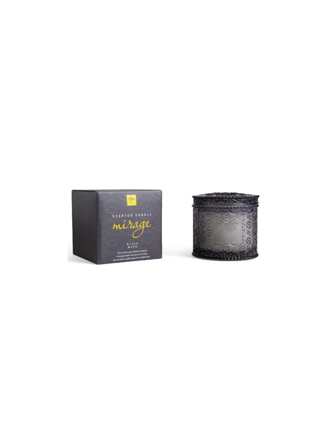 CANDELA PROFUMATA 19885 BLACK MUSK 340GR VETRO