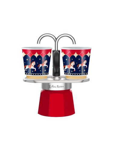 PORCELLANE: vendita online CAFFETTIERA MINI EXPRESS+2TZ MR ROSSO in offerta