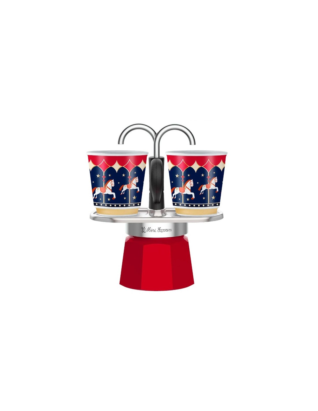 PORCELLANE: vendita online CAFFETTIERA MINI EXPRESS+2TZ MR ROSSO in offerta