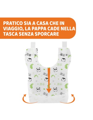 Bavaglini Monouso Compostabili Chicco - 36 pezzi pratici ed ecologici