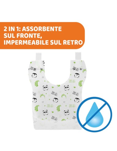Bavaglini Monouso Compostabili Chicco - 36 pezzi pratici ed ecologici