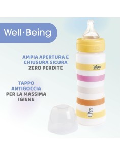 Biberon Benessere Chicco 330ml Flusso Veloce Silicone 2