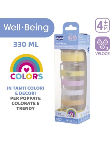 Biberon Benessere Chicco 330ml Flusso Veloce Silicone