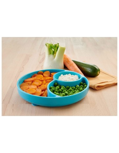 Piatto in Silicone con Ventosa Chicco per Bambini da 12 Mesi - ShopInCasa.it