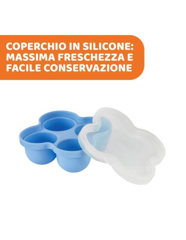 Contenitore Multiporzione Easy Store&Pop Chicco – Conserva e Congela le Pappe