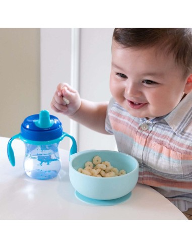 Ciotola in Silicone Rosa con Ventosa Chicco – Per Bambini da 6 Mesi