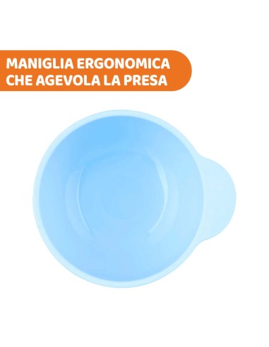 Ciotola in Silicone Rosa con Ventosa Chicco – Per Bambini da 6 Mesi
