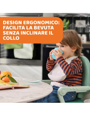 Tazza in Silicone Rosa Chicco – Perfetta per i Primi Mesi
