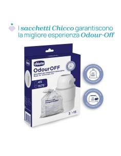Odour OFF Mangiapannolini Telescopico Chicco - Anti-Odore e Ecologico 2