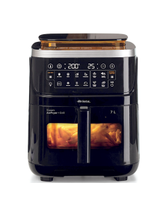 FRIGGITRICI: vendita online Ariete 4636 Friggitrice ad Aria, Funzione Vapore, Grill, 1700W, 10 Funzioni, Cestello Trasparente...
