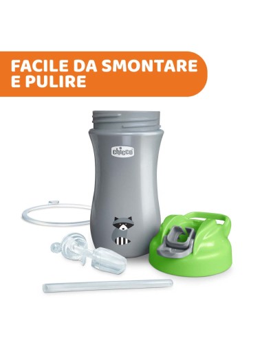 Tazza Pop Up 24M+ Rosa Chicco - Pratica, Sicura, Ermetica
