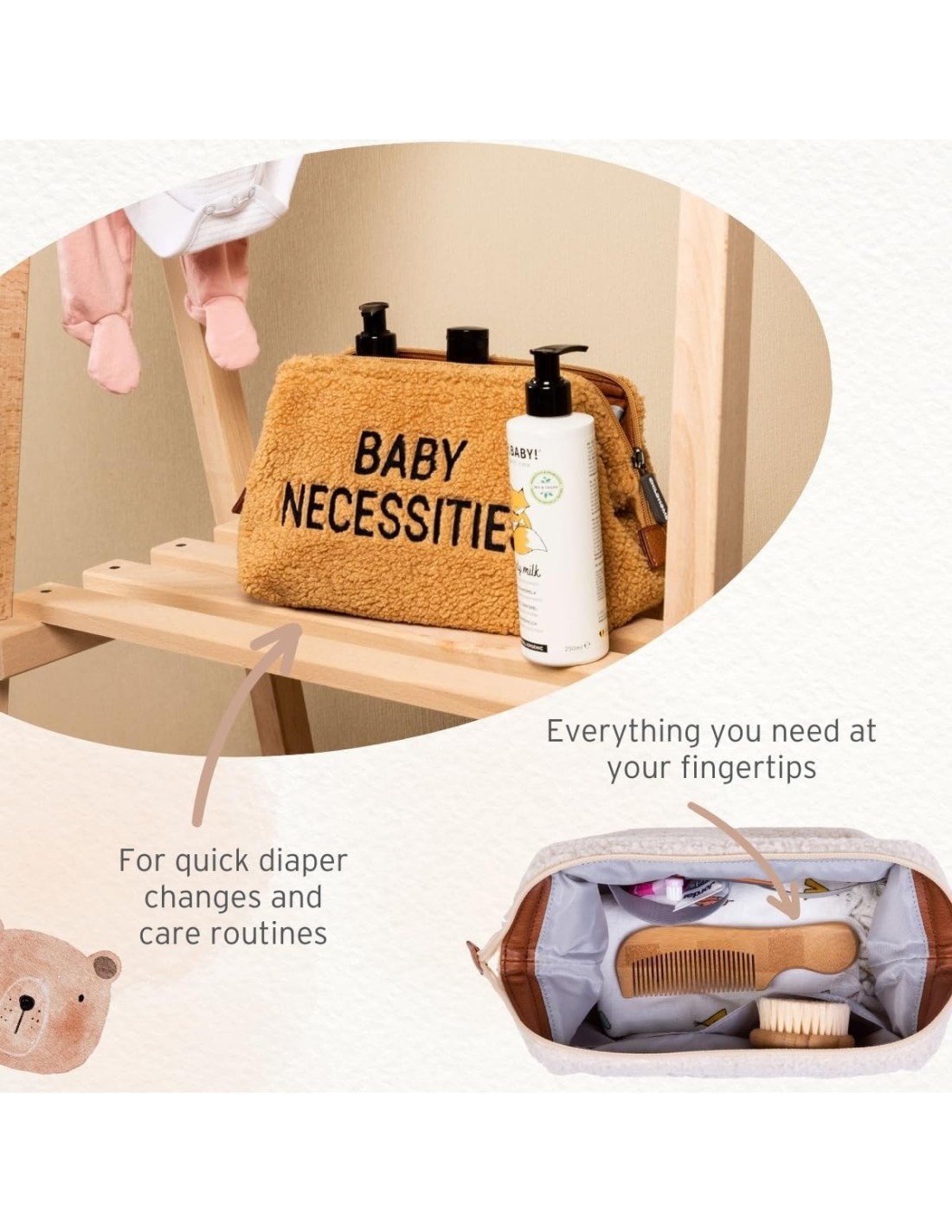 CHILDHOME Astuccio da Toilette - Baby Necessities Leopard | ShopinCasa.it