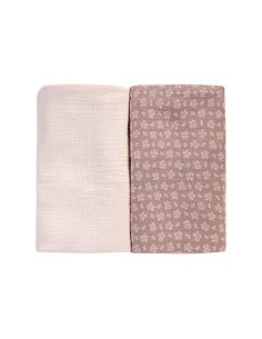 Set 2 Swaddle in Mussola di Cotone Organico - Fiore Cacao e Sandalo | ShopinCasa.it