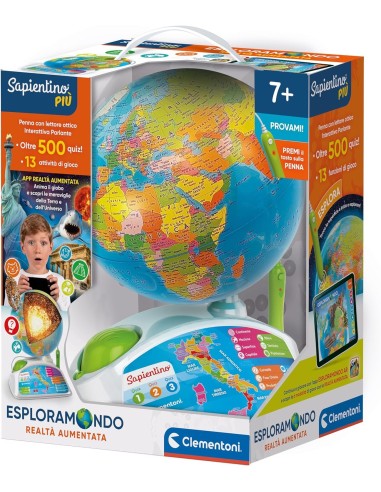 SAPIENTINO CLEMENTONI ESPLORAMONDO REALTA' AUMENTATA educativo parl...