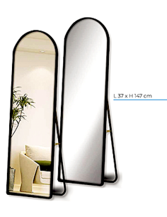 SPECCHIO S36456/52 CORNICE NERA 34X147CM