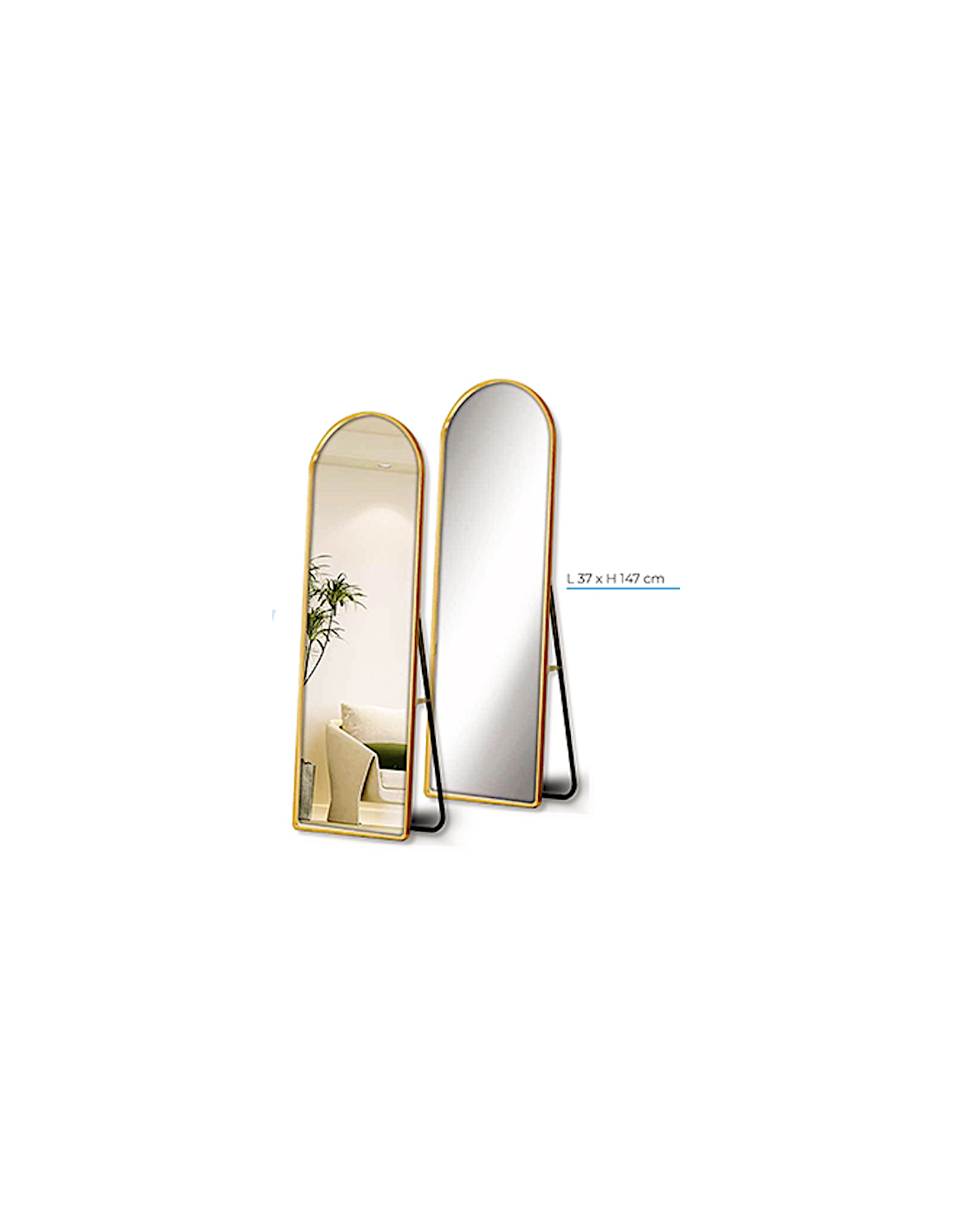 SPECCHIO S36456/53 CORNICE ORO 37X147CM