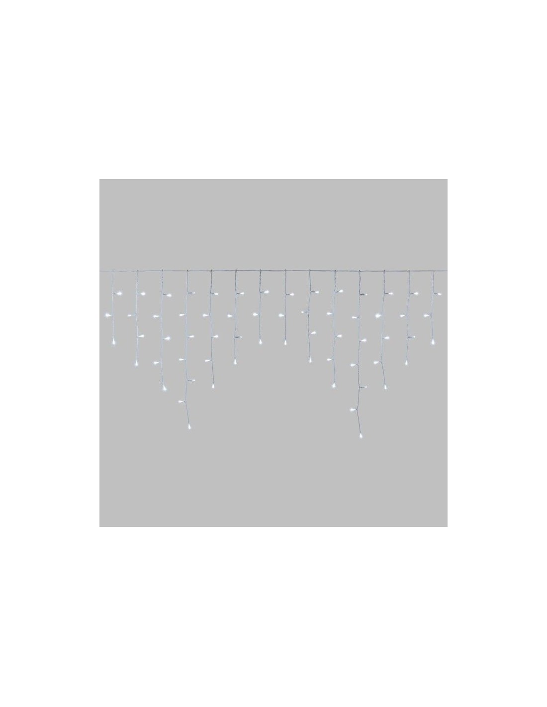 LUCI DI NATALE: vendita online Tenda Luminosa da Balcone, Bianco Freddo, Flash LED, 186 Luci, Interno/Esterno, Prolungabile f...