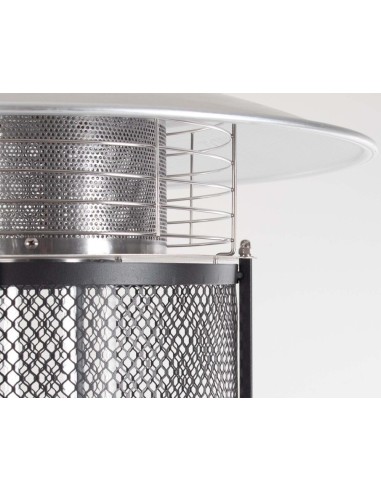 STUFE A GAS: vendita online Scaldapatio Gas Cilinder in Acciaio Inox, design moderno, potenza 11kw, riscalda 10 mq, con cilin...