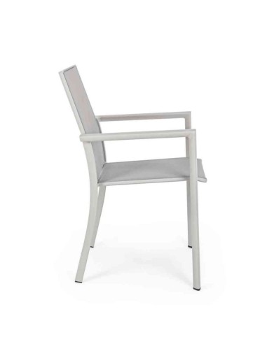 SEDIE E POLTRONE: vendita online Sedia Konnor Rastin Bizzotto, struttura in alluminio verniciato, rivestimento Textilene, sed...