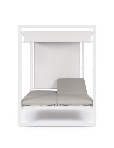 LETTINI E SDRAIO: vendita online Daybed Konnor Bianco CX21, struttura in alluminio, lettini reclinabili, cuscini idrorepellen...