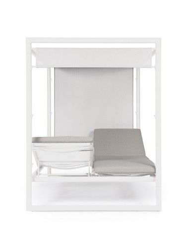 LETTINI E SDRAIO: vendita online Daybed Konnor Bianco CX21, struttura in alluminio, lettini reclinabili, cuscini idrorepellen...