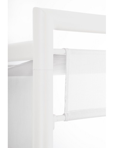 LETTINI E SDRAIO: vendita online Daybed Konnor Bianco CX21, struttura in alluminio, lettini reclinabili, cuscini idrorepellen...