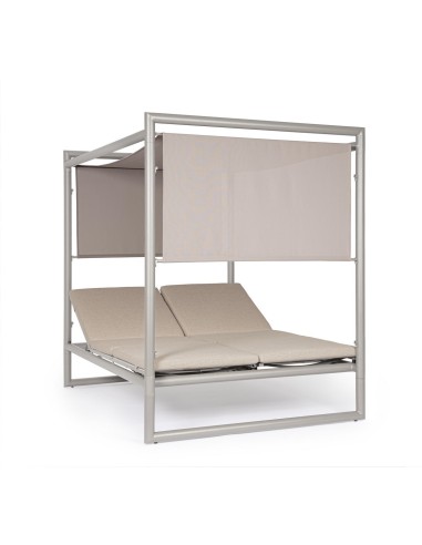 LETTINI E SDRAIO: vendita online Daybed Konnor Rastin, struttura in alluminio, lettini reclinabili, cuscini idrorepellenti, p...