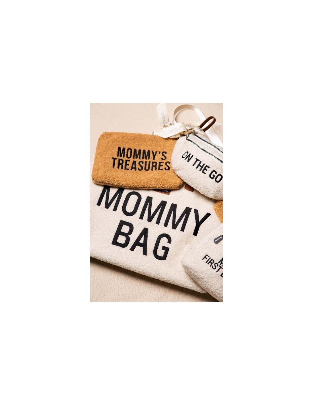 PRIMA INFANZIA: vendita online Borsa Nursery Mommy Bag Teddy Off White - Childhome in offerta