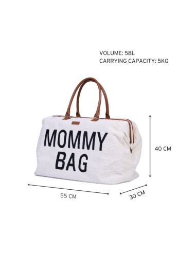 PRIMA INFANZIA: vendita online Borsa Nursery Mommy Bag Teddy Off White - Childhome in offerta