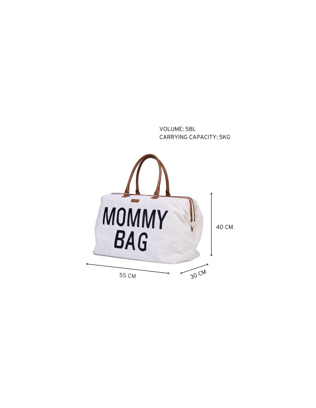 PRIMA INFANZIA: vendita online Borsa Nursery Mommy Bag Teddy Off White - Childhome in offerta
