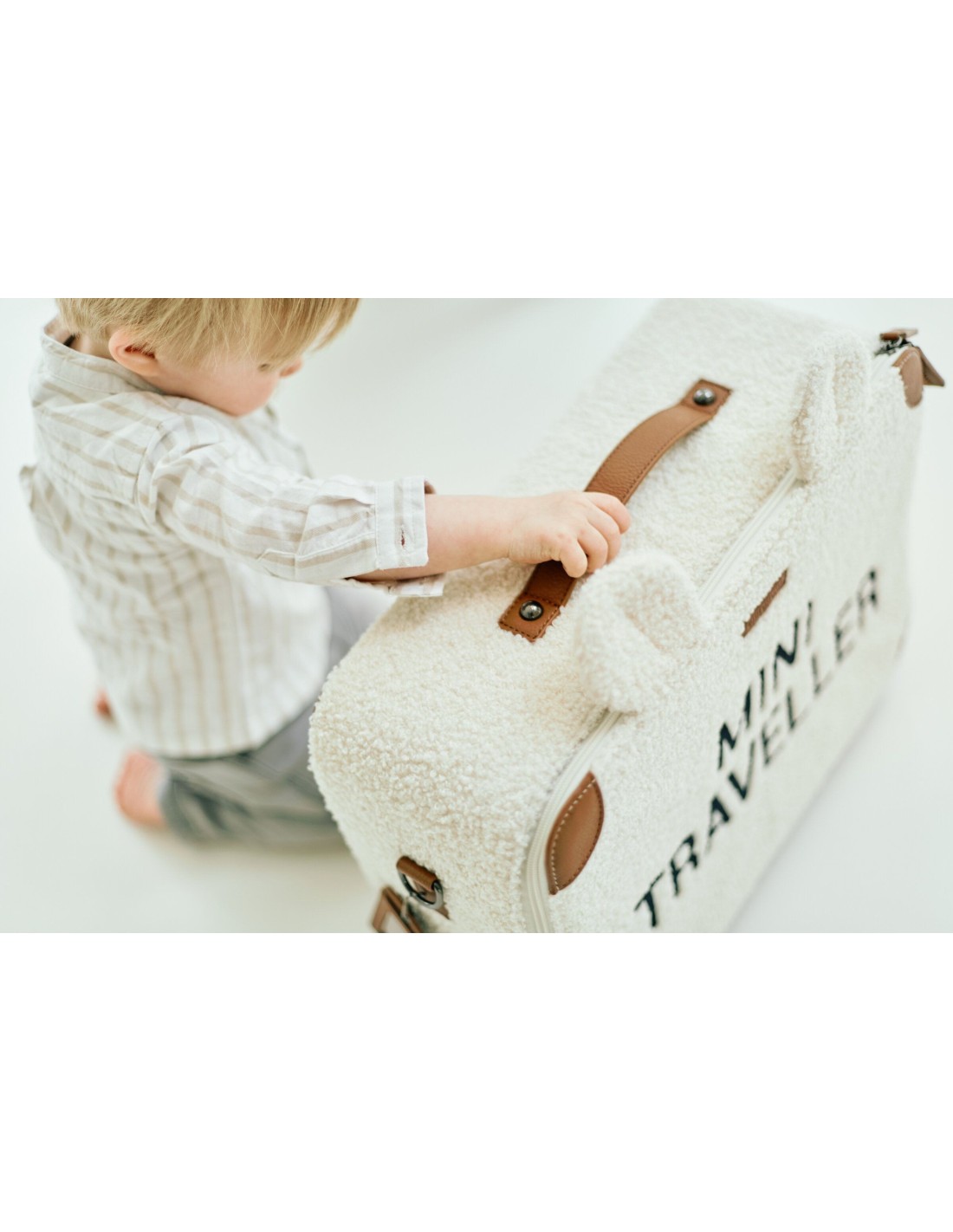 PRIMA INFANZIA: vendita online Valigia Mini Traveller Teddy Off White - Childhome in offerta