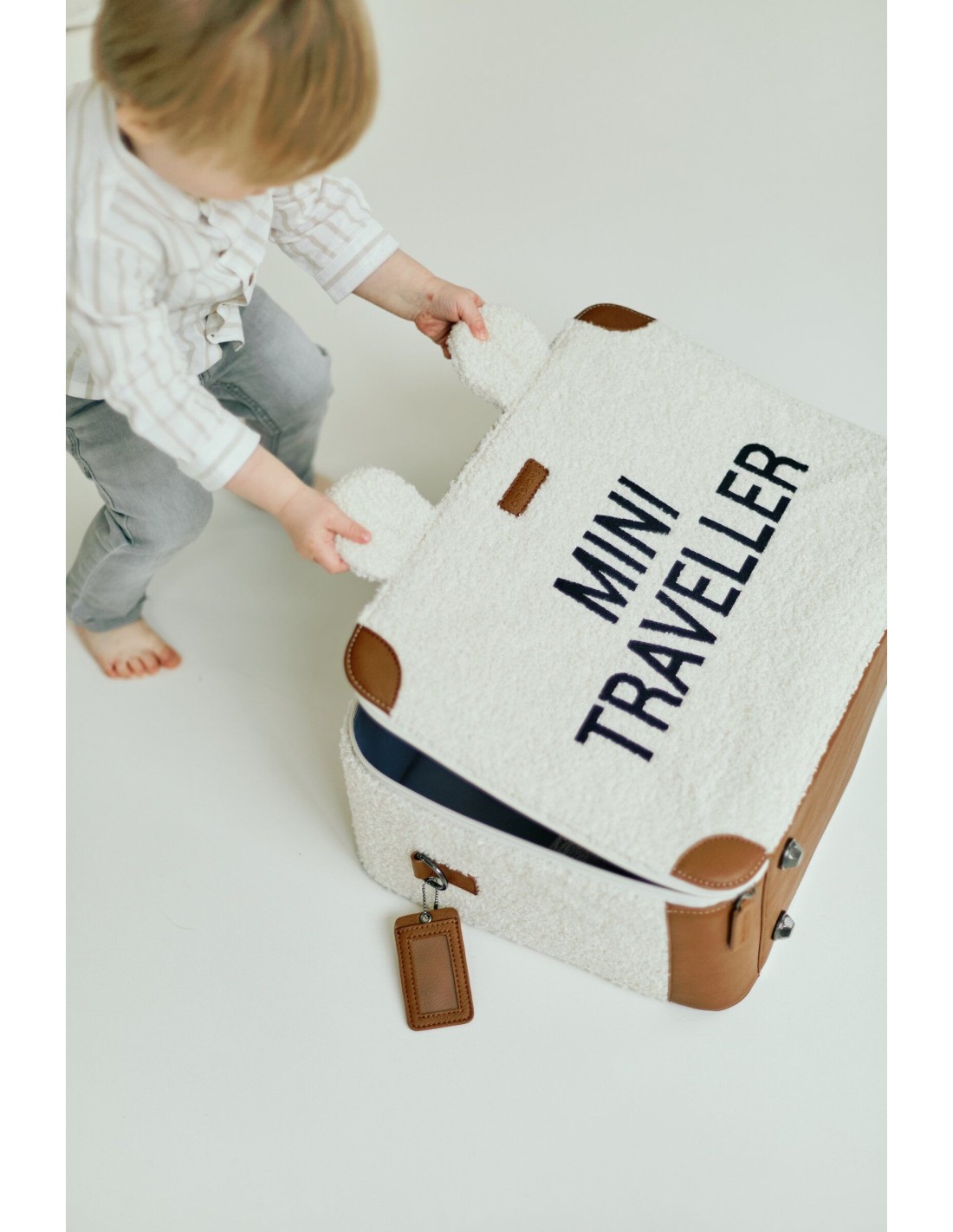 PRIMA INFANZIA: vendita online Valigia Mini Traveller Teddy Off White - Childhome in offerta