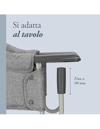 SEGGIOLONI - GIRELLI - RIALZI SEDIA: vendita online Inglesina Fast Seggiolino da Tavolo Pieghevole Stone Grey in offerta