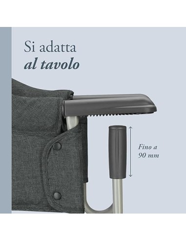 SEGGIOLONI - GIRELLI - RIALZI SEDIA: vendita online Inglesina Fast Seggiolino da Tavolo Pieghevole Charcoal Grey in offerta