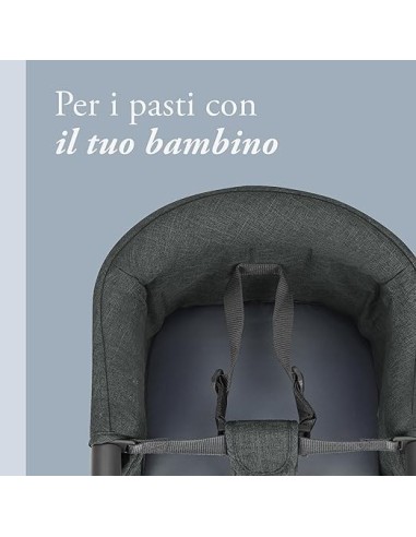 SEGGIOLONI - GIRELLI - RIALZI SEDIA: vendita online Inglesina Fast Seggiolino da Tavolo Pieghevole Charcoal Grey in offerta