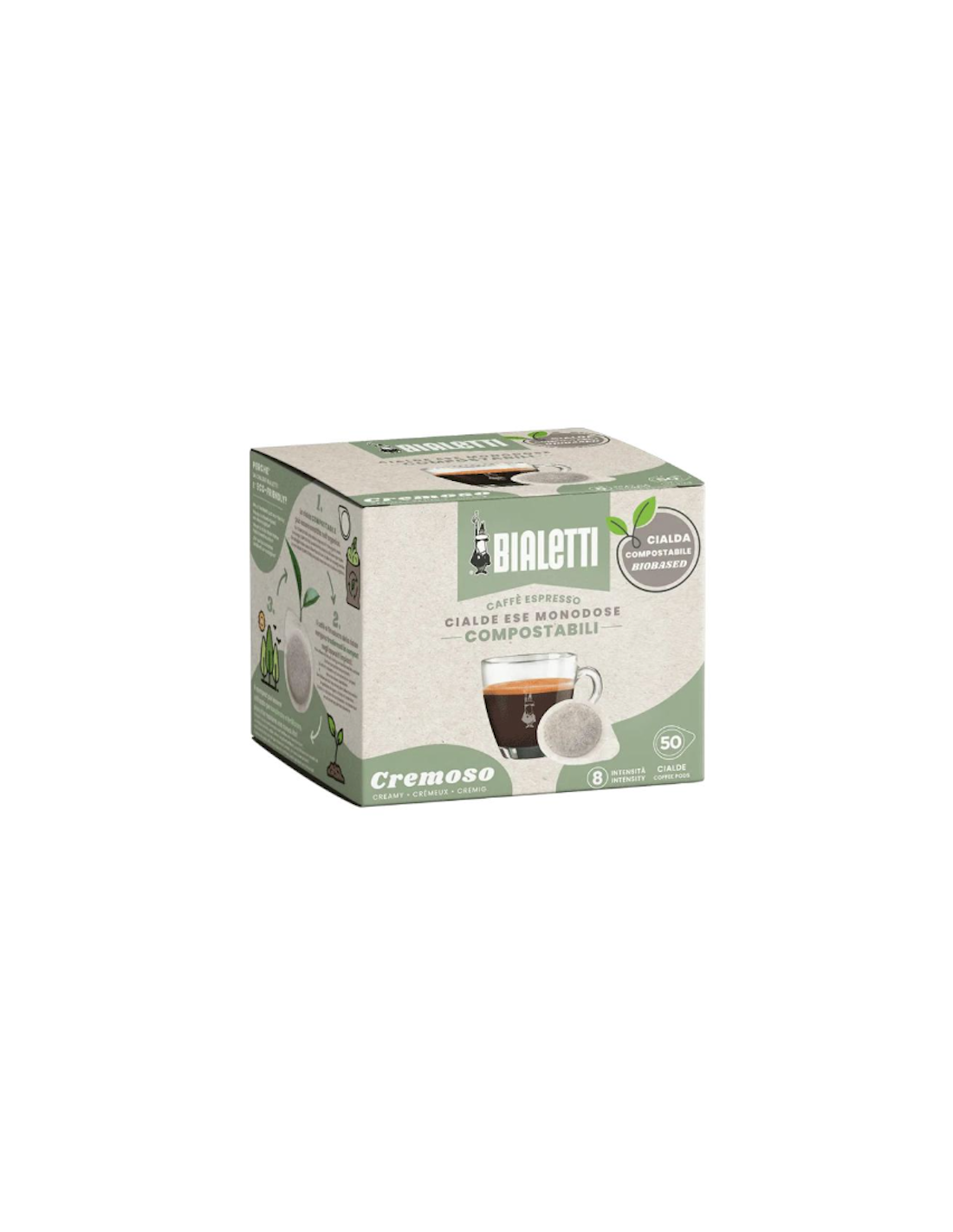 Shopincasa.it | Bialetti Cialde Monodose Cremoso - 50 Pezzi