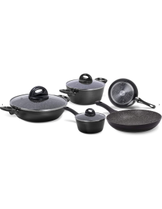 Aeternum Petragres Ecosolution Batteria 8 Pezzi Full Induction PFAS Free - shopincasa.it