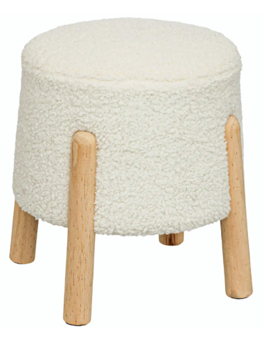 SEDIE: vendita online Sgabello laterale, riccio bianco, Inuit Dreams, design moderno, ATMOSPHERA CREATEUR D'INTERIEUR in offerta