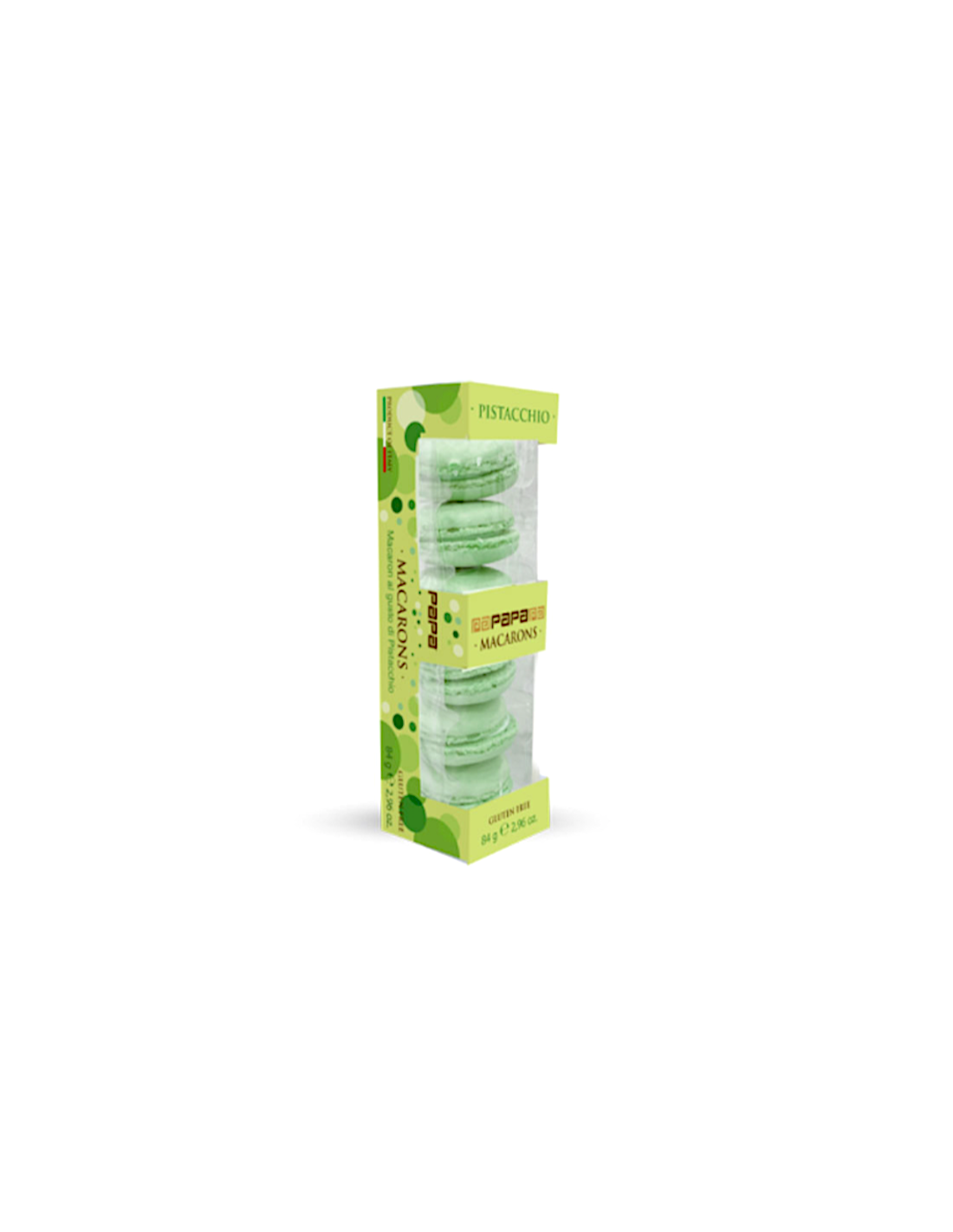 663X042 PAPA MACARON PISTACCHIO AST 6PZ