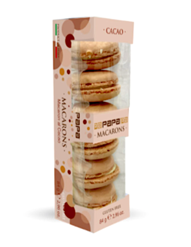 663X044 PAPA MACARON CACAO 6PZ