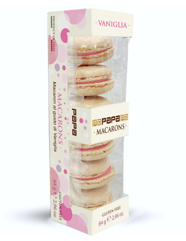 663X048 PAPA MACARON VANIGLIA ROSA 6PZ