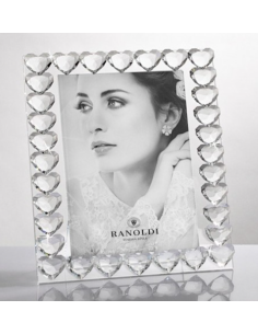 Portafoto Cuori in Cristallo 10x15 cm – Ranoldi | Shopincasa.it