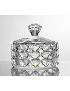 Scatola Portagioie Cuori in Cristallo 12 cm – Ranoldi | Shopincasa.it