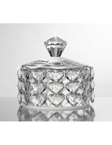 Scatola Portagioie Cuori in Cristallo 12 cm – Ranoldi | Shopincasa.it