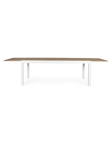 TAVOLI: vendita online Tavolo Allungabile Elias 200/300x95 Bianco, Alluminio e Polywood, Bizzotto in offerta