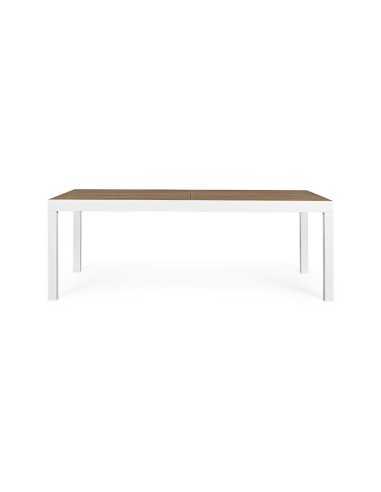 TAVOLI: vendita online Tavolo Allungabile Elias 200/300x95 Bianco, Alluminio e Polywood, Bizzotto in offerta